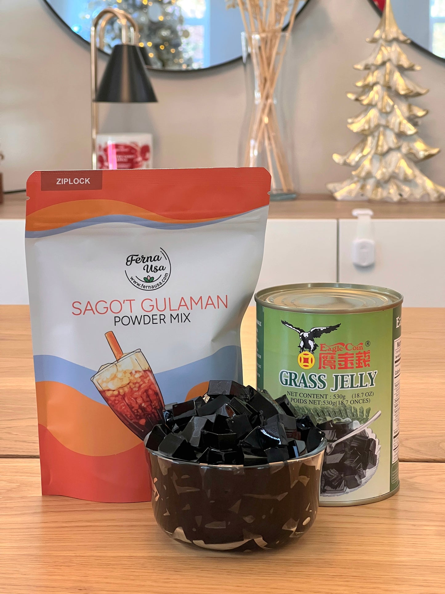 Sago't Gulaman Powder Mix 160 grams (Grass Jelly Included)
