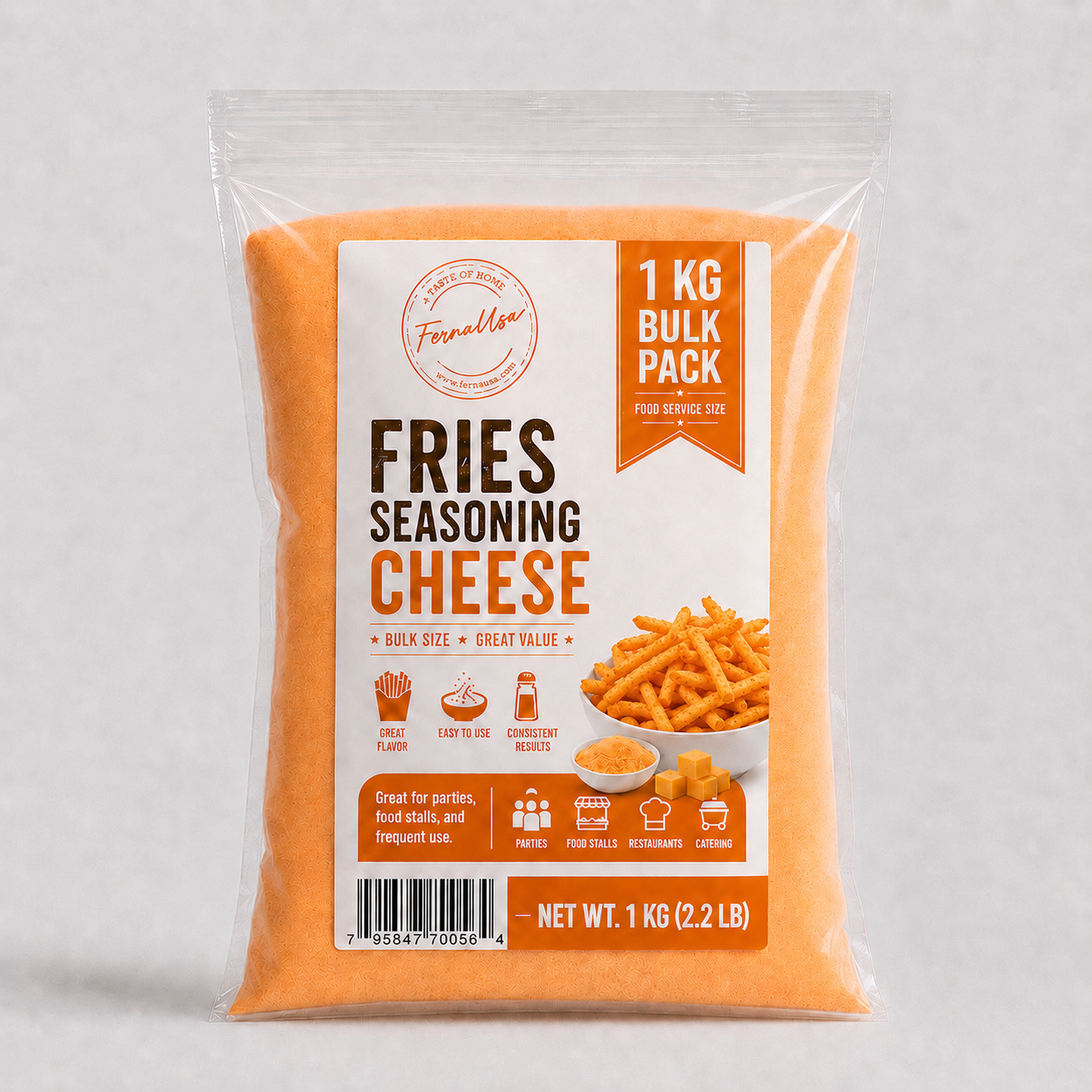 Ferna USA 1 Kg Cheese Powder resealable pouch