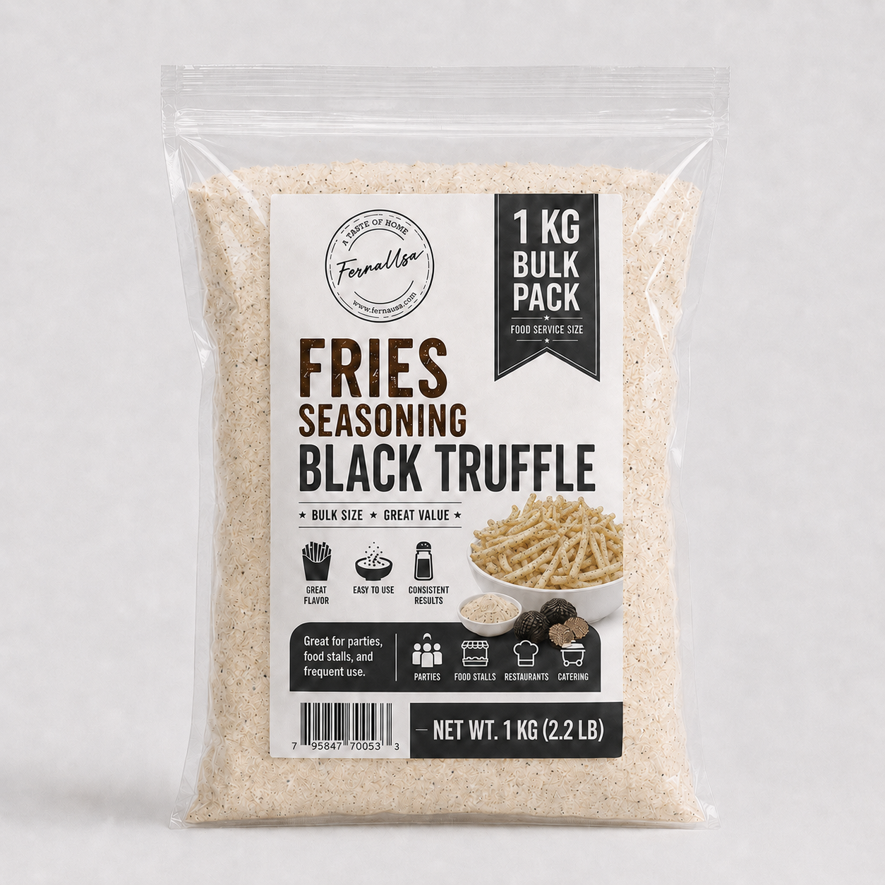 Ferna USA 1 Kg Black Truffle Powder resealable pouch